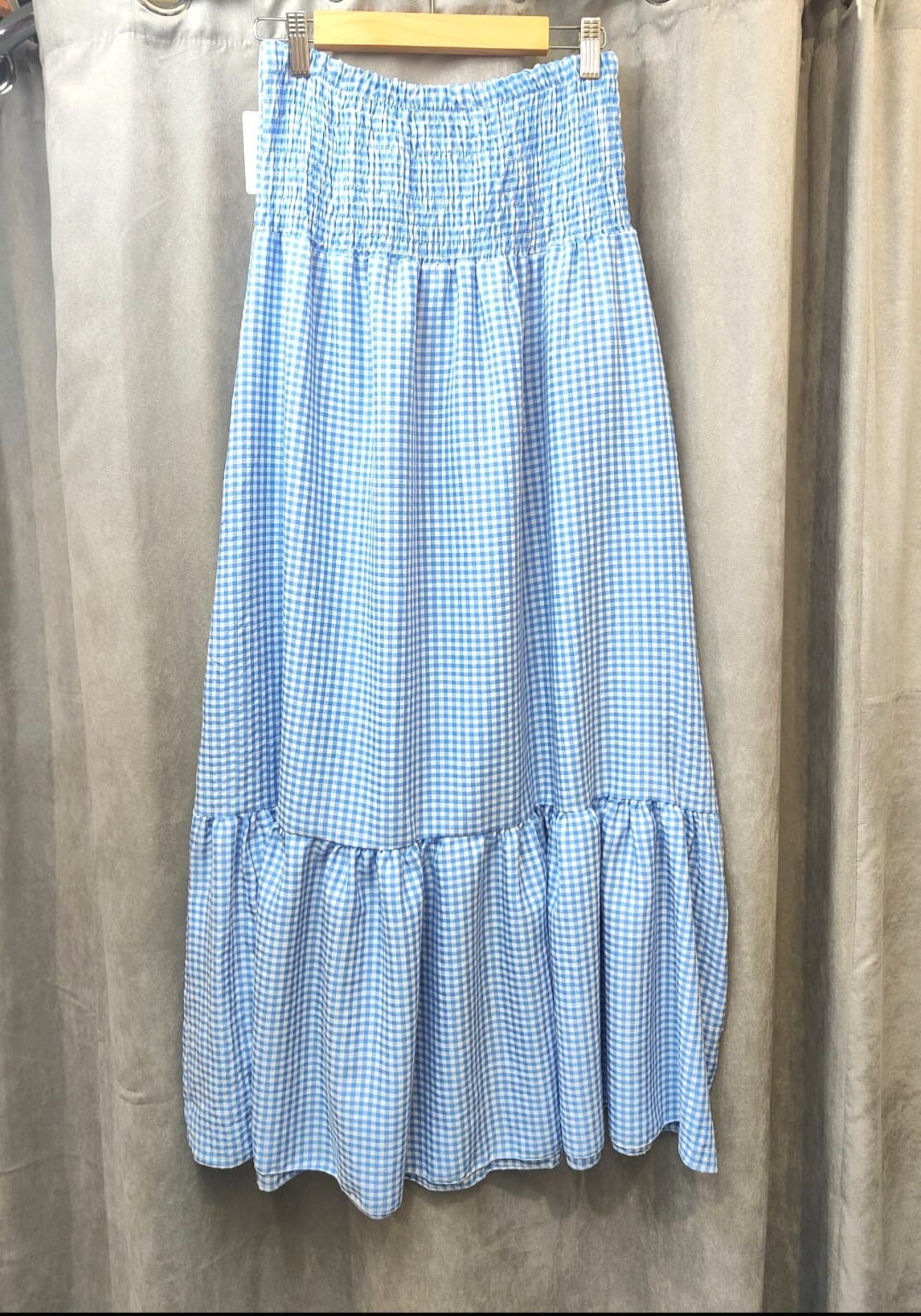 FALDA/VESTIDO VICHY VOLANTE - 2