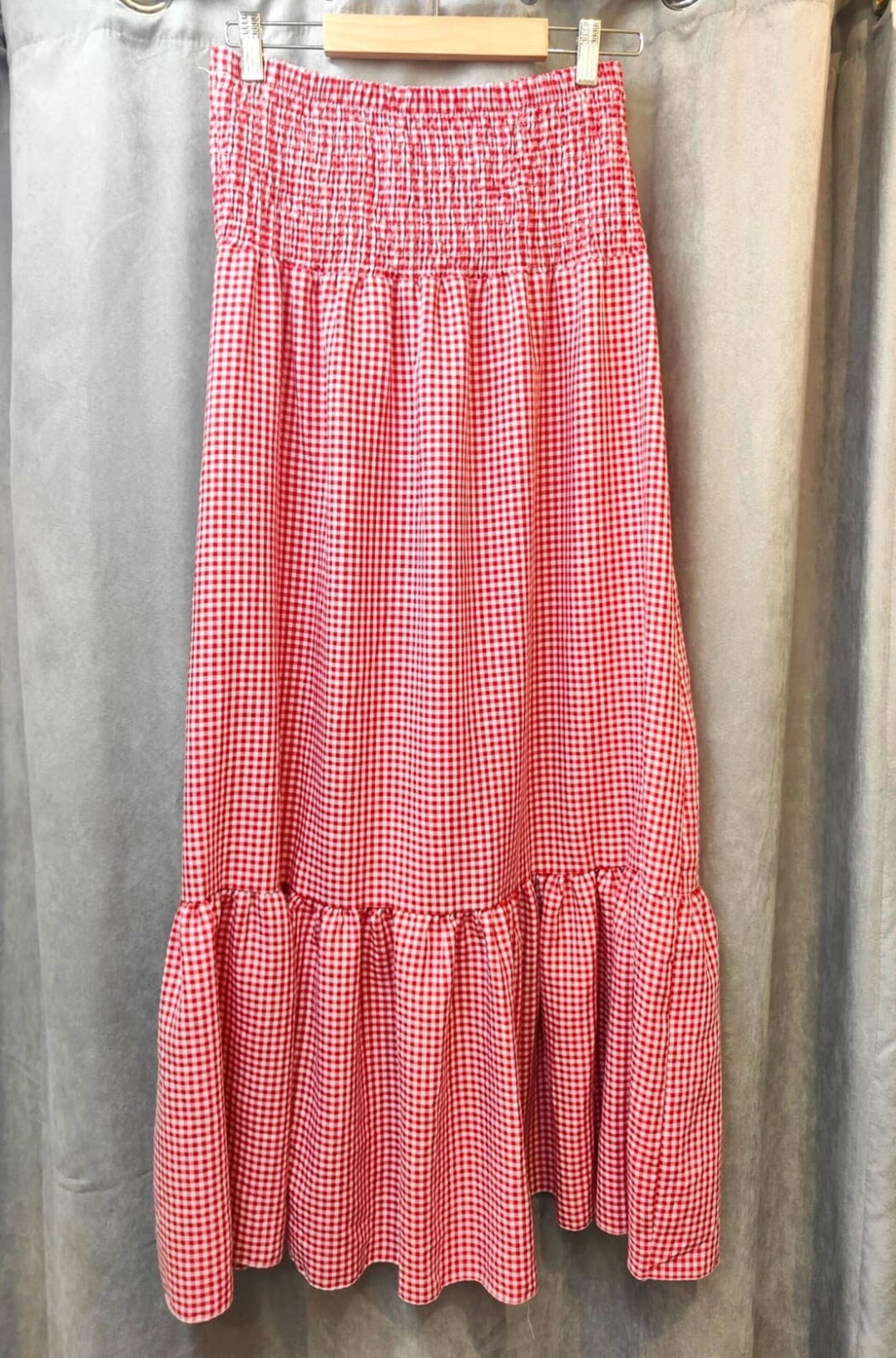 FALDA/VESTIDO VICHY VOLANTE - 3