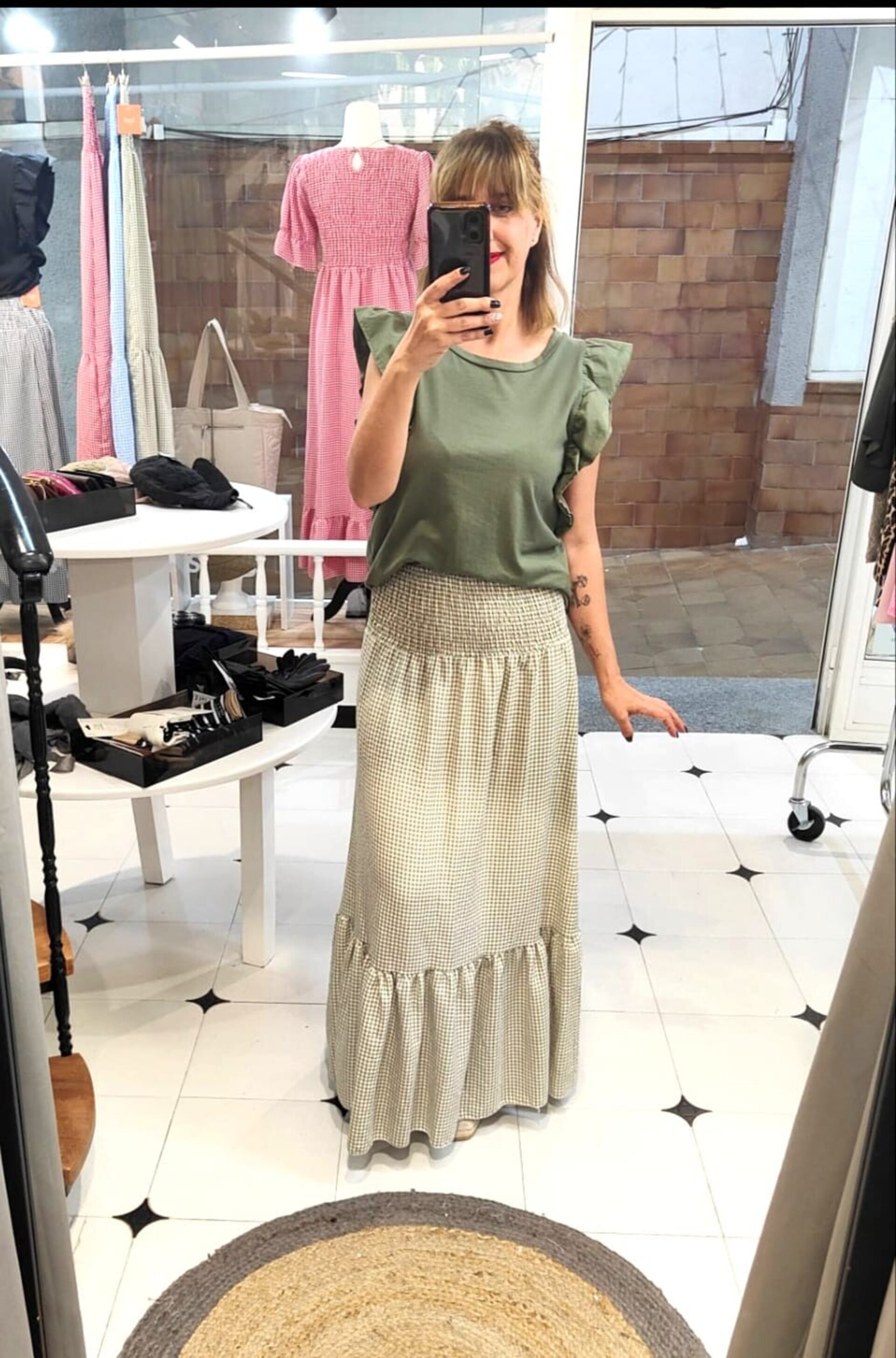 FALDA/VESTIDO VICHY VOLANTE - 6