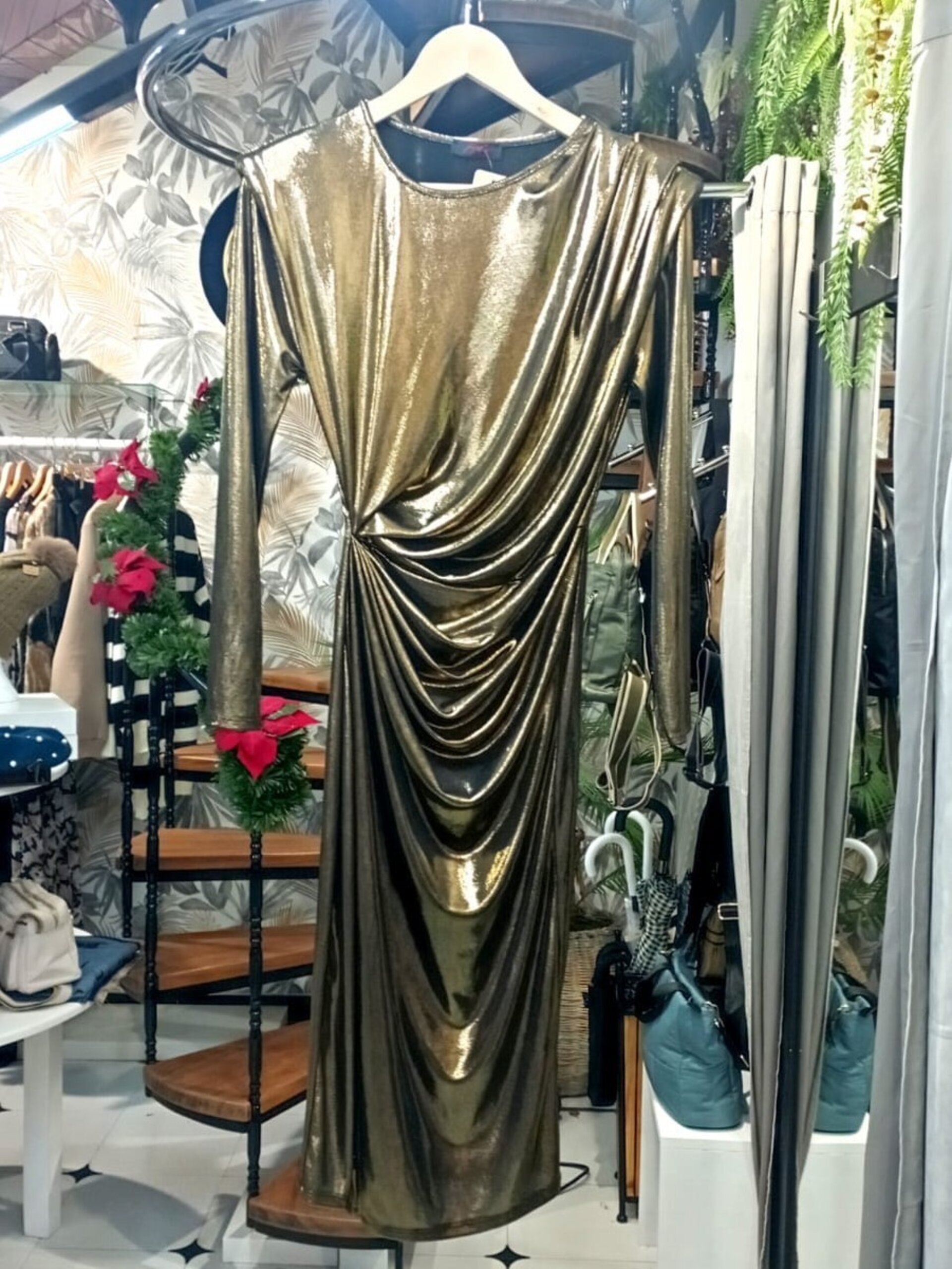 vestido metalizado - 3
